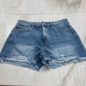 KanCan Distressed Blue Jean Shorts